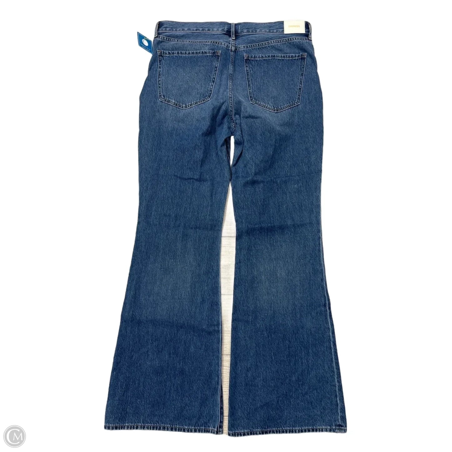 Jeans Flared By Express In Blue Denim, Size: 12L