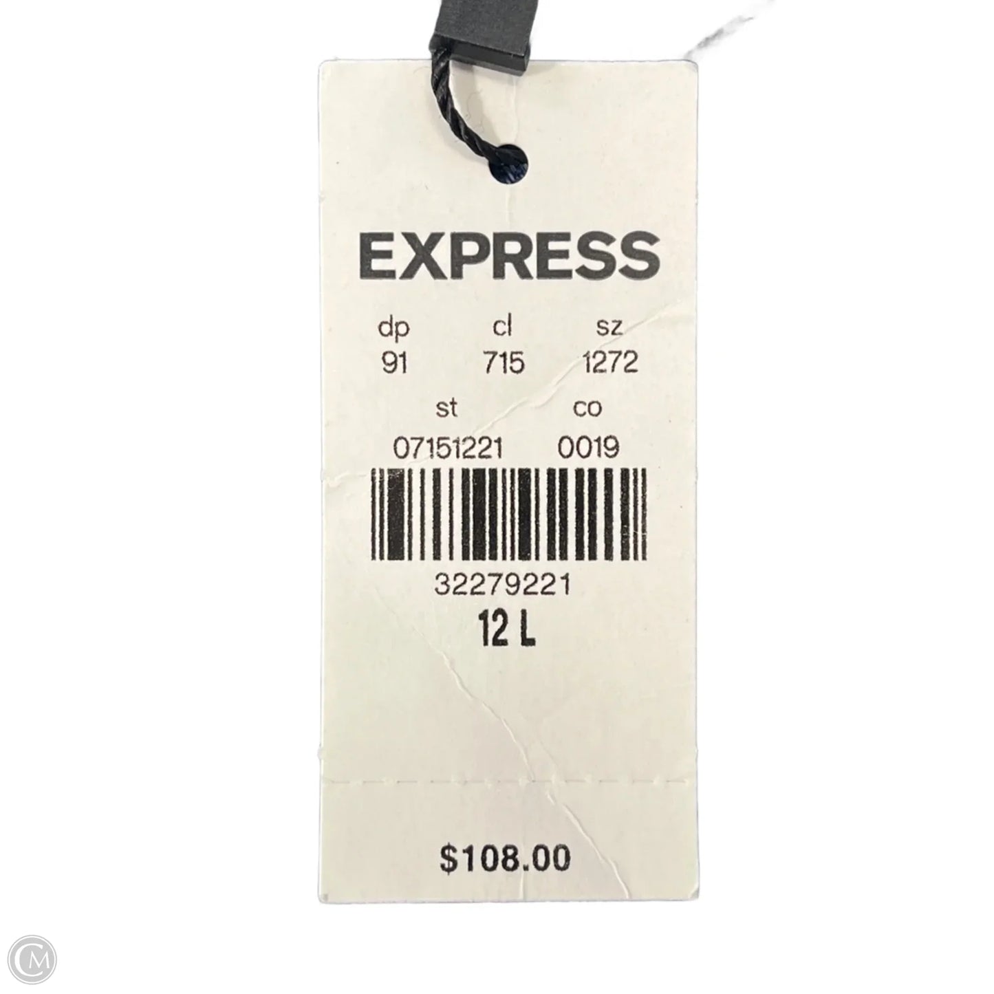 Jeans Flared By Express In Blue Denim, Size: 12L