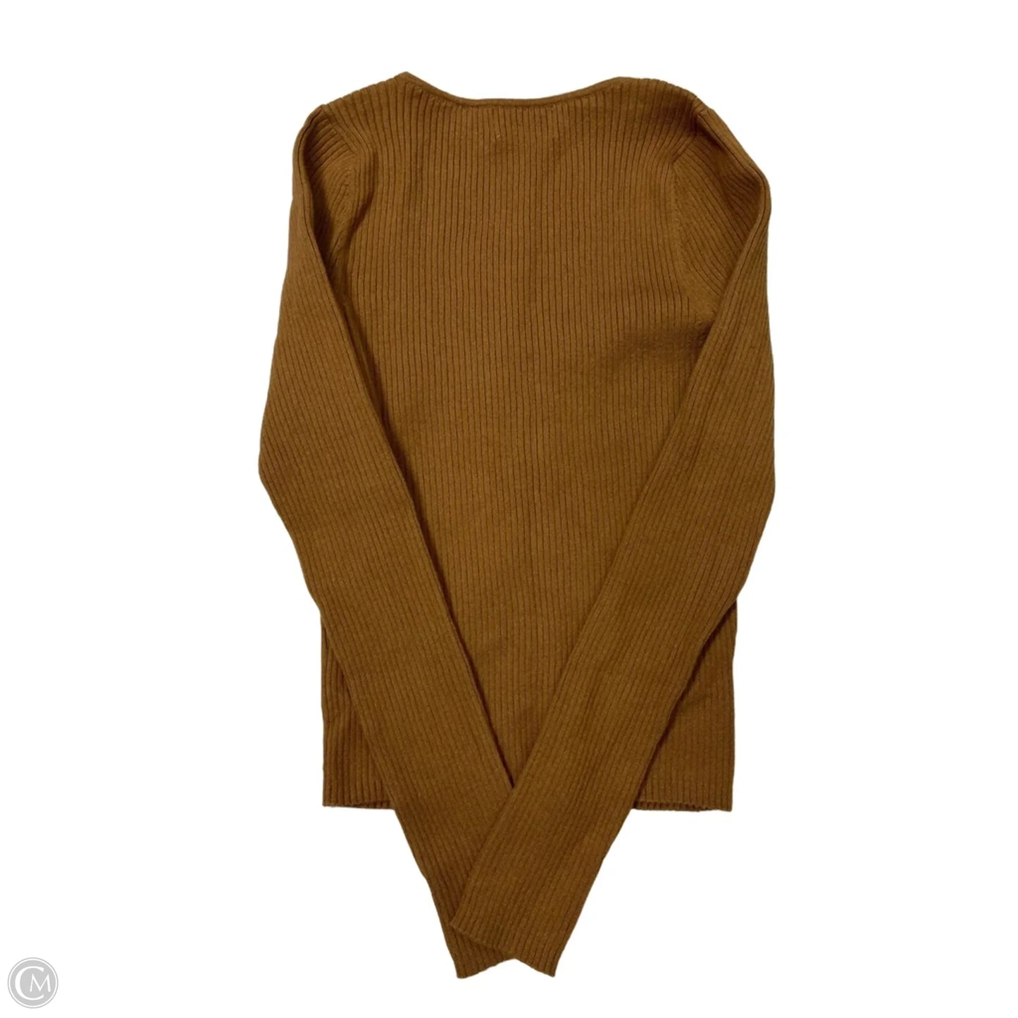 Top Long Sleeve By Old Navy In Brown, Size: M