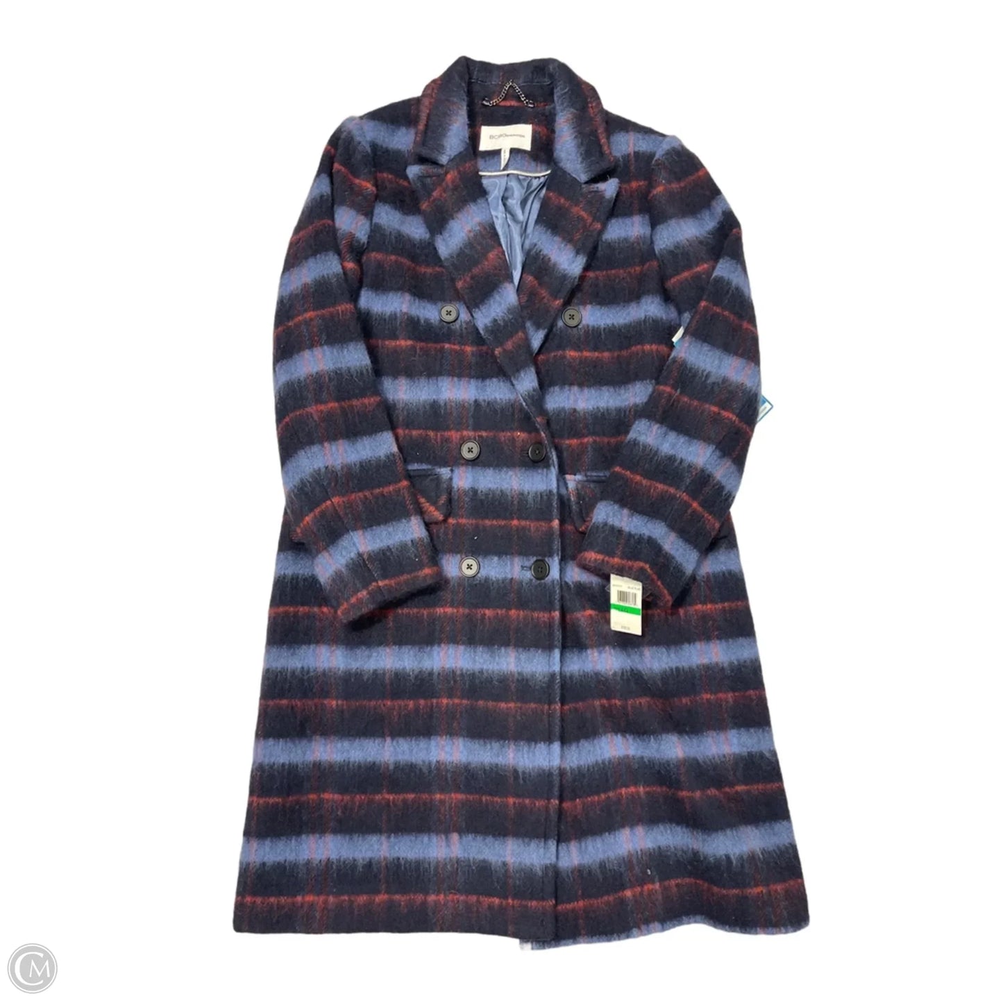 Coat Peacoat By Bcbgeneration In Blue & Red, Size: L
