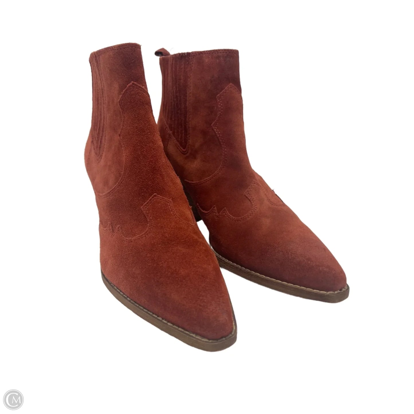 Boots Ankle Heels By Sam Edelman In Orange, Size: 10