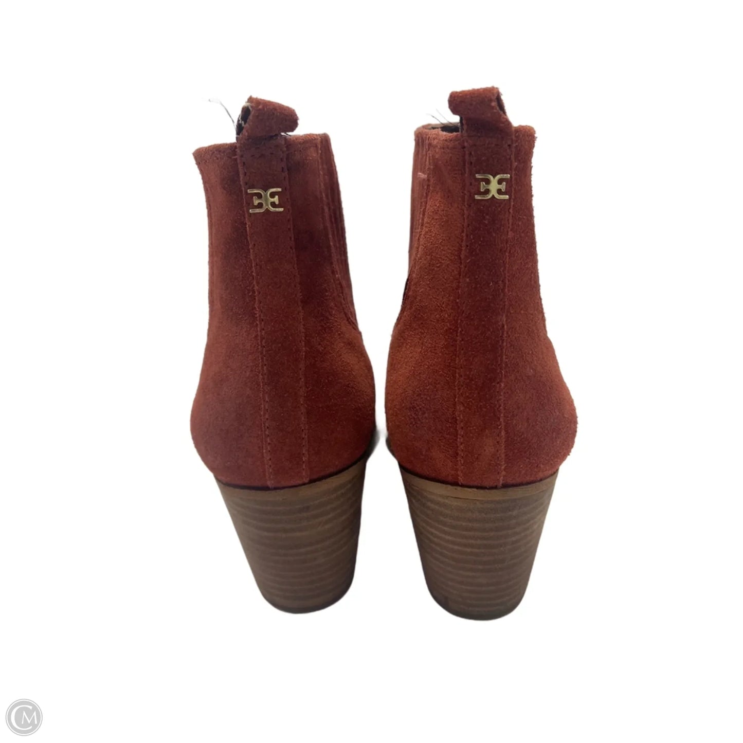 Boots Ankle Heels By Sam Edelman In Orange, Size: 10