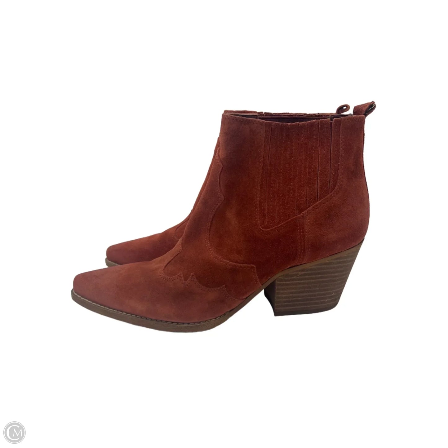 Boots Ankle Heels By Sam Edelman In Orange, Size: 10