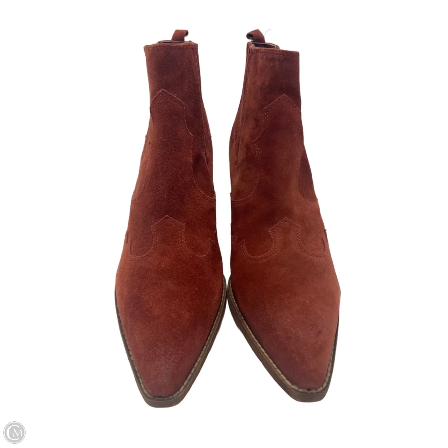 Boots Ankle Heels By Sam Edelman In Orange, Size: 10