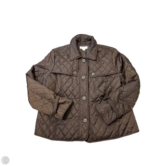 Coat Puffer & Quilted By Preston And New York In Brown, Size: Xl