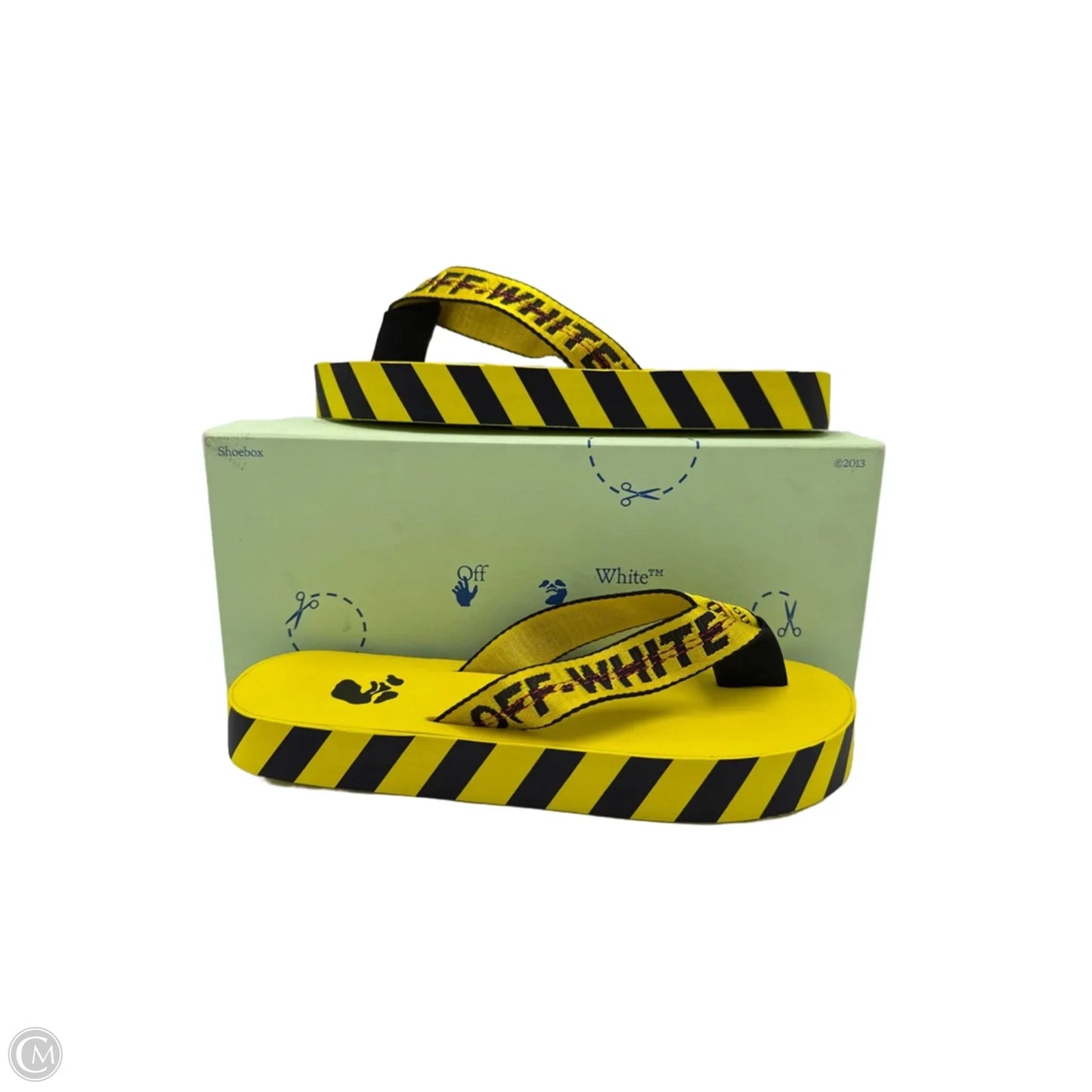 Sandals Luxury Designer By Off-White In Yellow, Size: 5.5