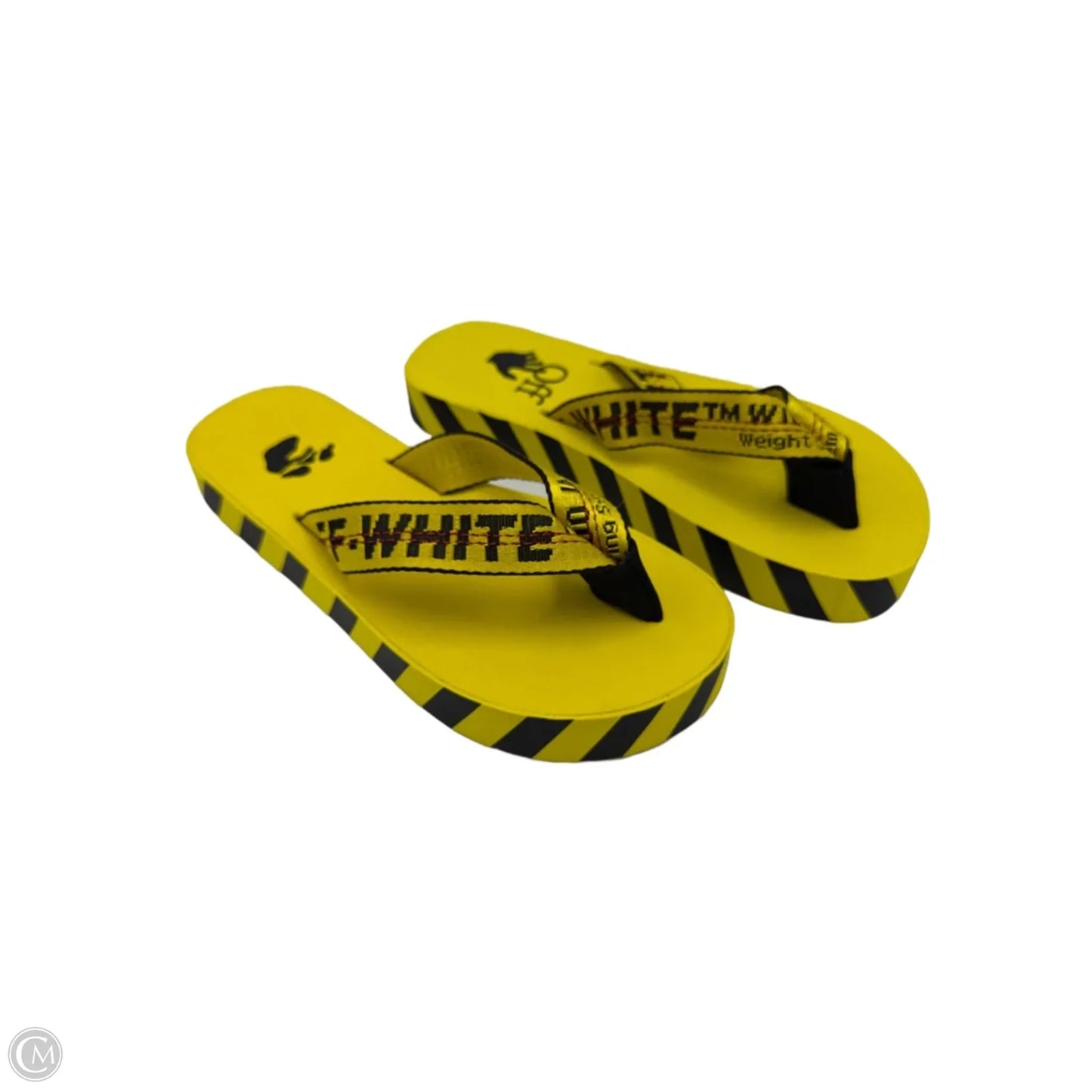 Sandals Luxury Designer By Off-White In Yellow, Size: 5.5