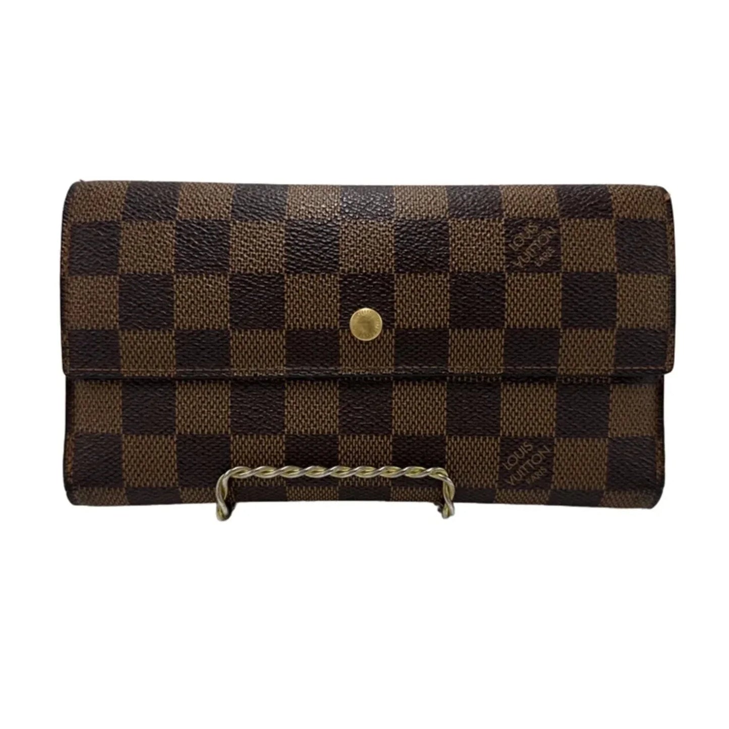 Louis Vuitton Sarah Luxury Wallet in Damier Ebene
