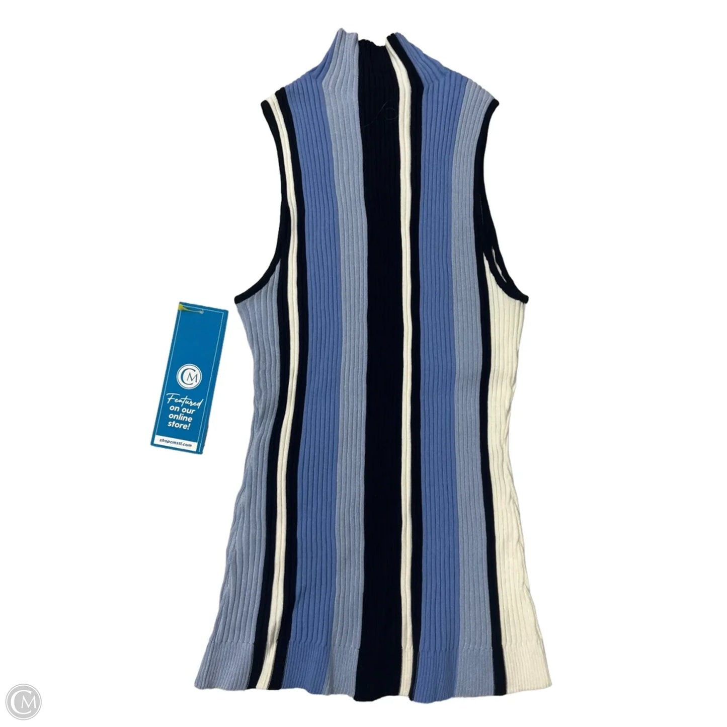 Top Sleeveless By Inc In Black & Blue, Size: Xl