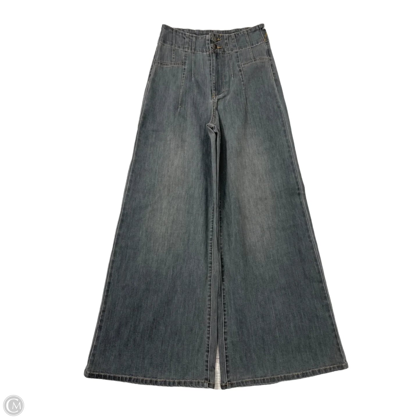Jeans Wide Leg By Easel In Grey, Size: S