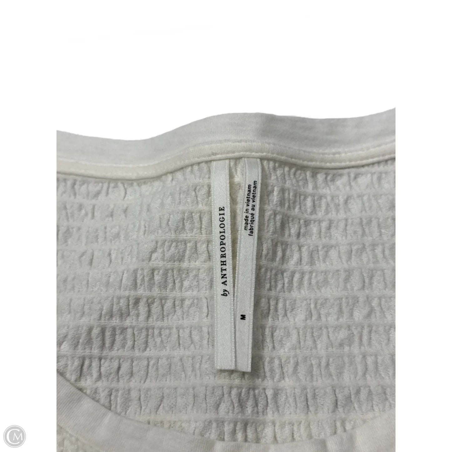 Top Long Sleeve By Anthropologie In Cream, Size: M