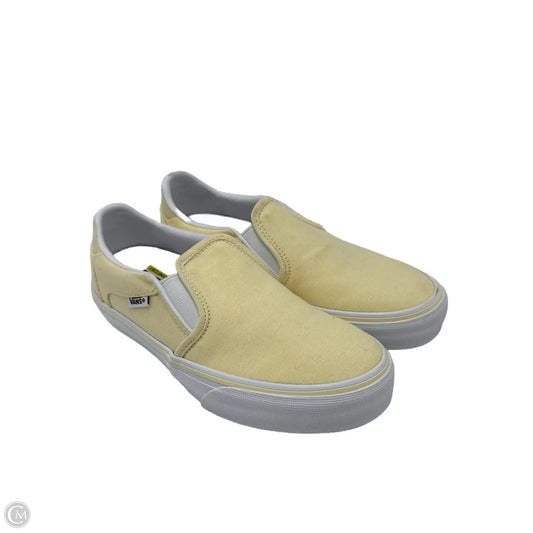 Shoes Flats By Vans In Yellow, Size: 6