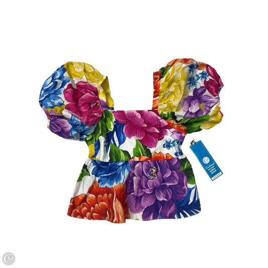 Top Short Sleeve By Farm Rio In Multi-colored, Size: S