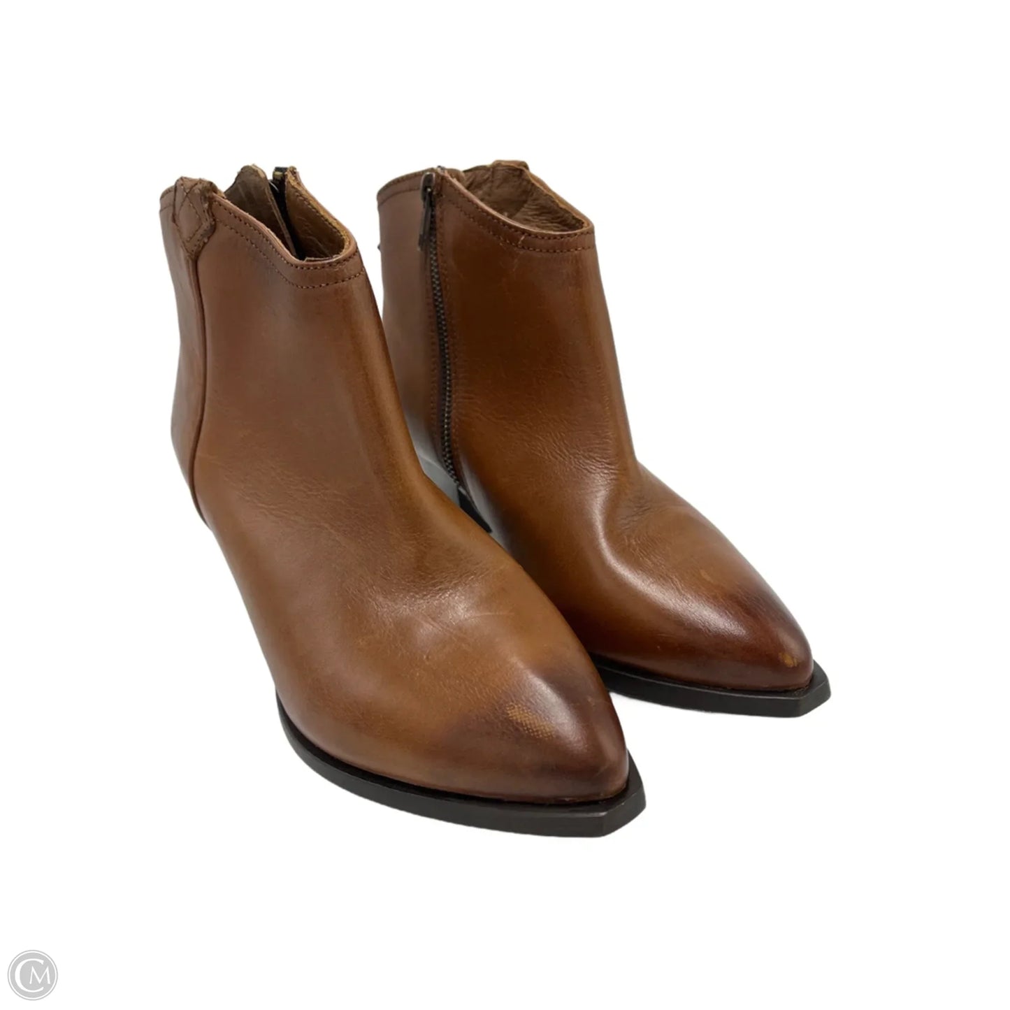 Like New! Boots Designer By Frye In Brown, Size: 7.5