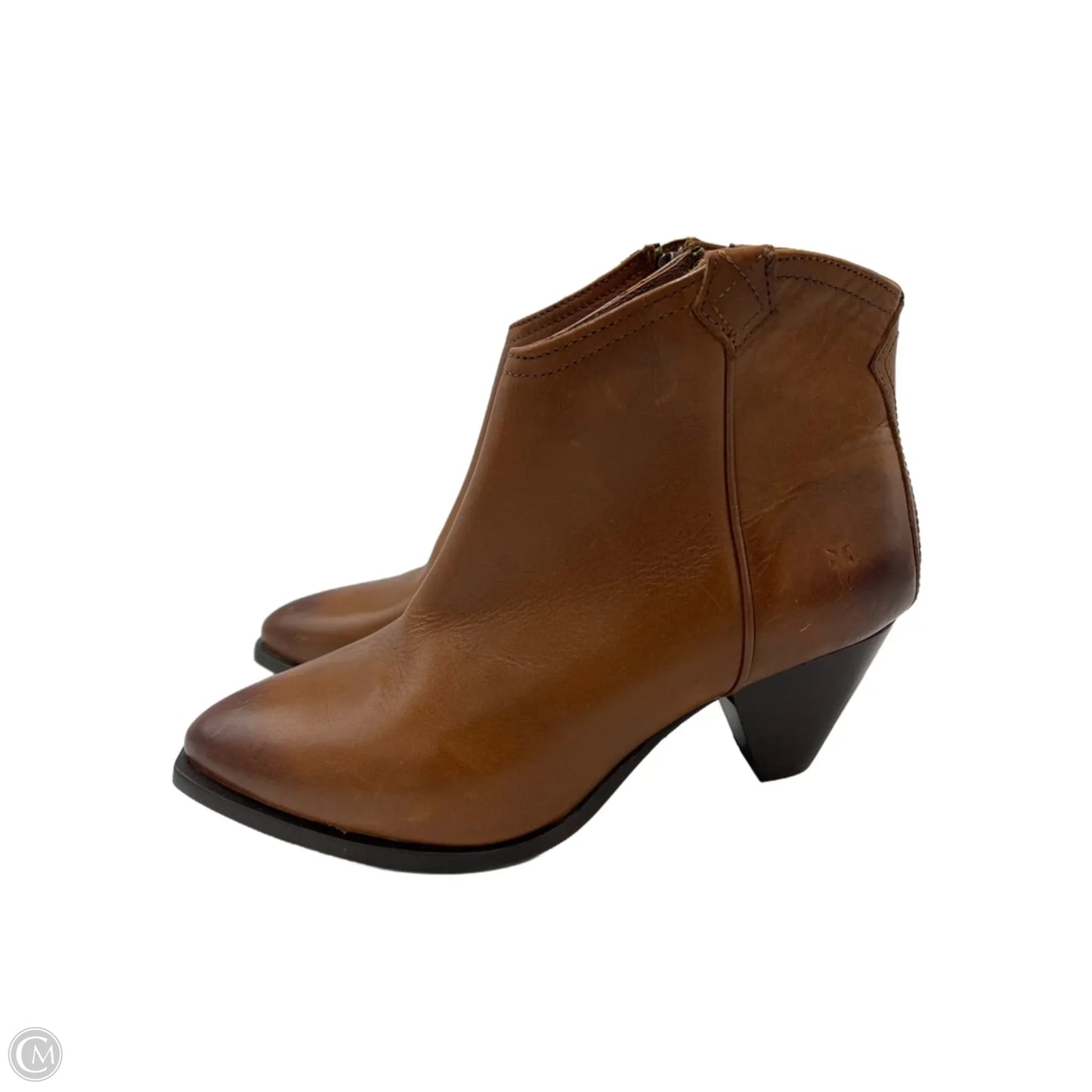 Like New! Boots Designer By Frye In Brown, Size: 7.5