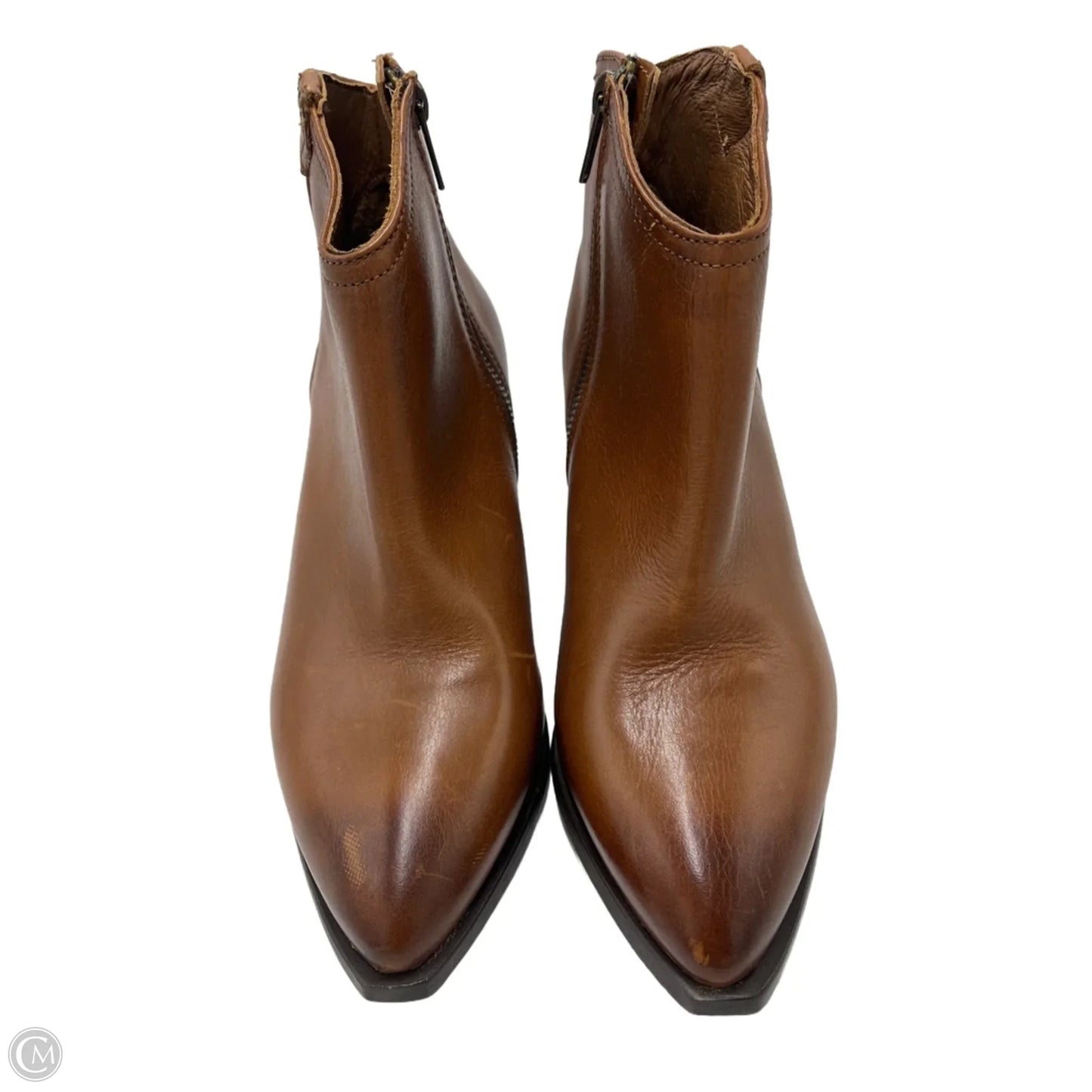 Like New! Boots Designer By Frye In Brown, Size: 7.5