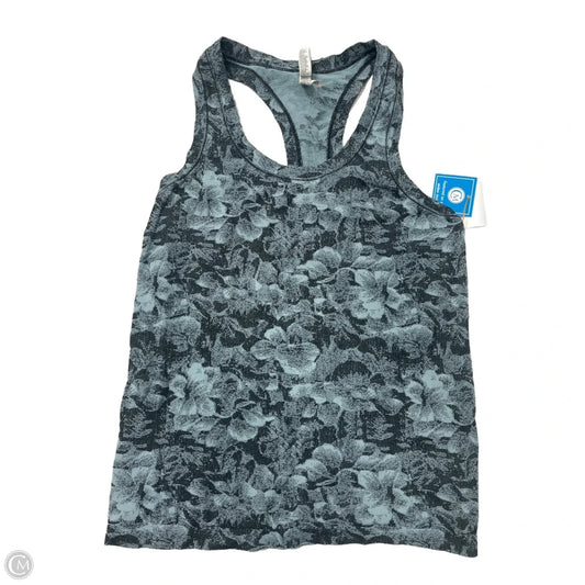 Athletic Tank Top By Athleta In Black & Blue, Size: M