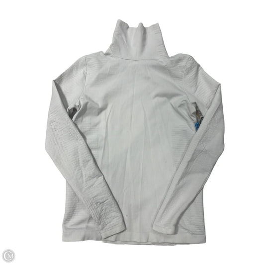 Athletic Top Long Sleeve Crewneck By Athleta In White, Size: M