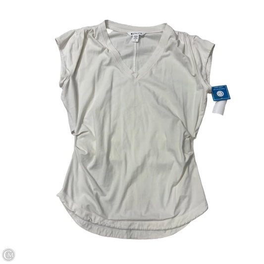 Athletic Top Short Sleeve By Athleta In White, Size: Sp