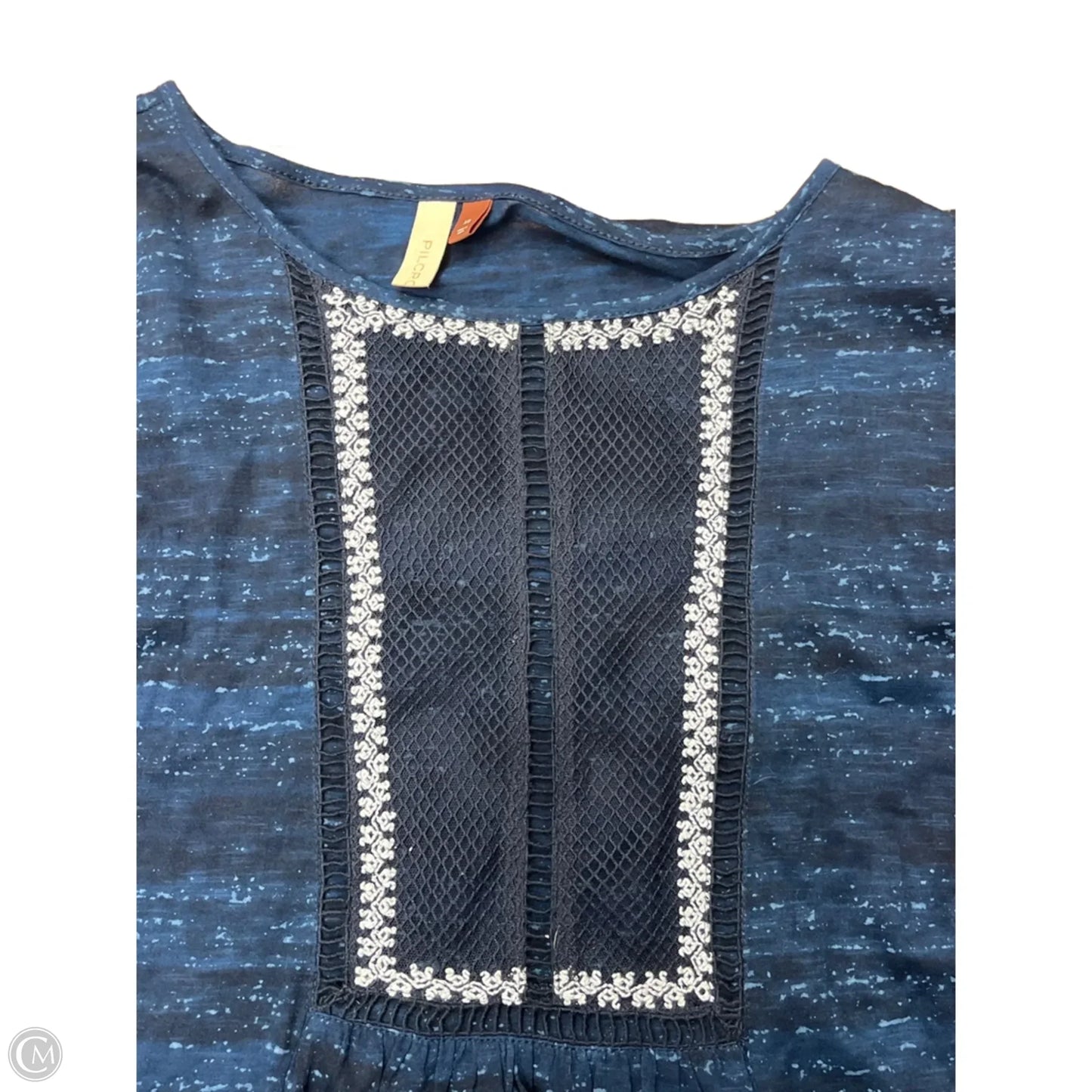 Top Short Sleeve By Pilcro In Navy, Size: Xs