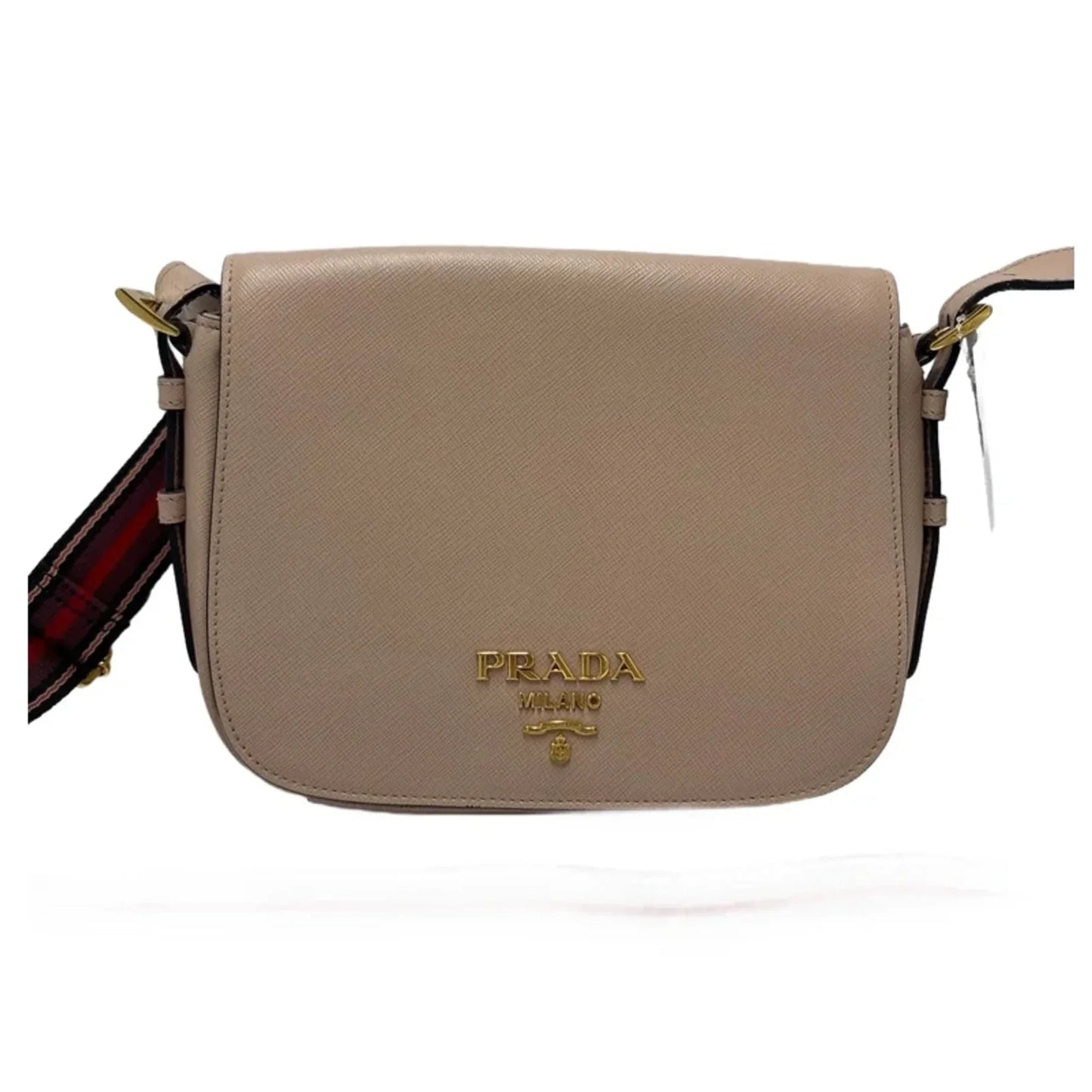 Prada Saffiano Flap Cipria Luxury Crossbody Handbag