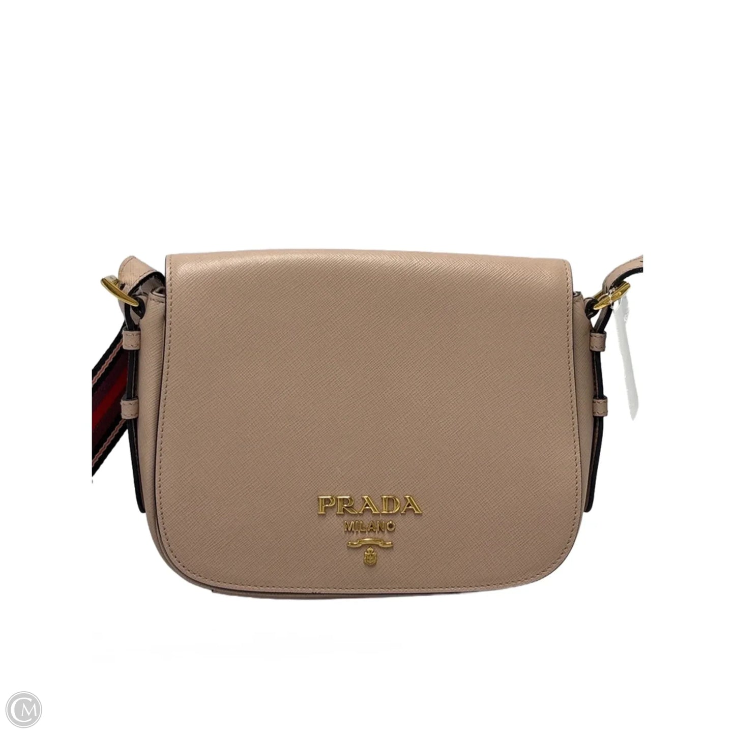 Prada Saffiano Flap Cipria Luxury Crossbody Handbag