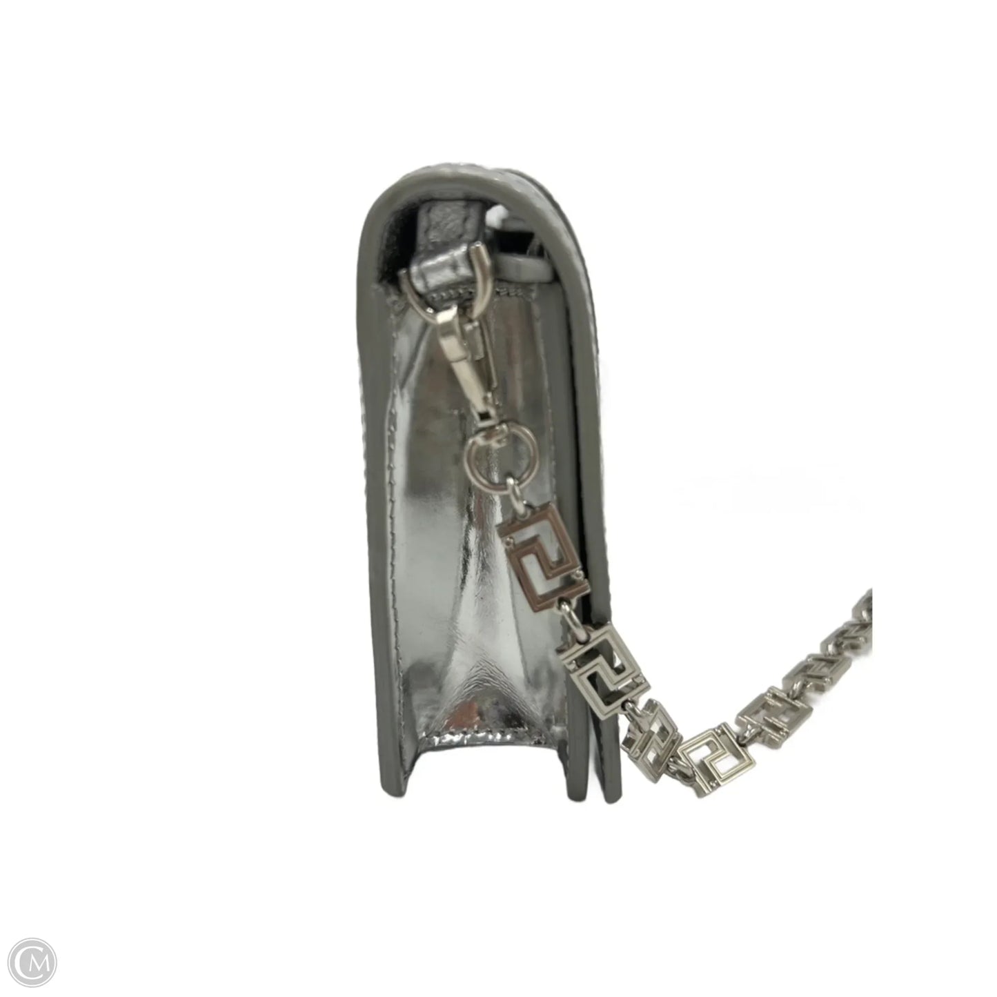 Versace Greca Metallic Luxury Wallet On A Chain