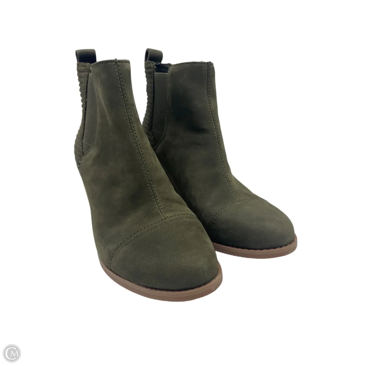 Boots Ankle Heels By Toms In Green, Size: 7.5