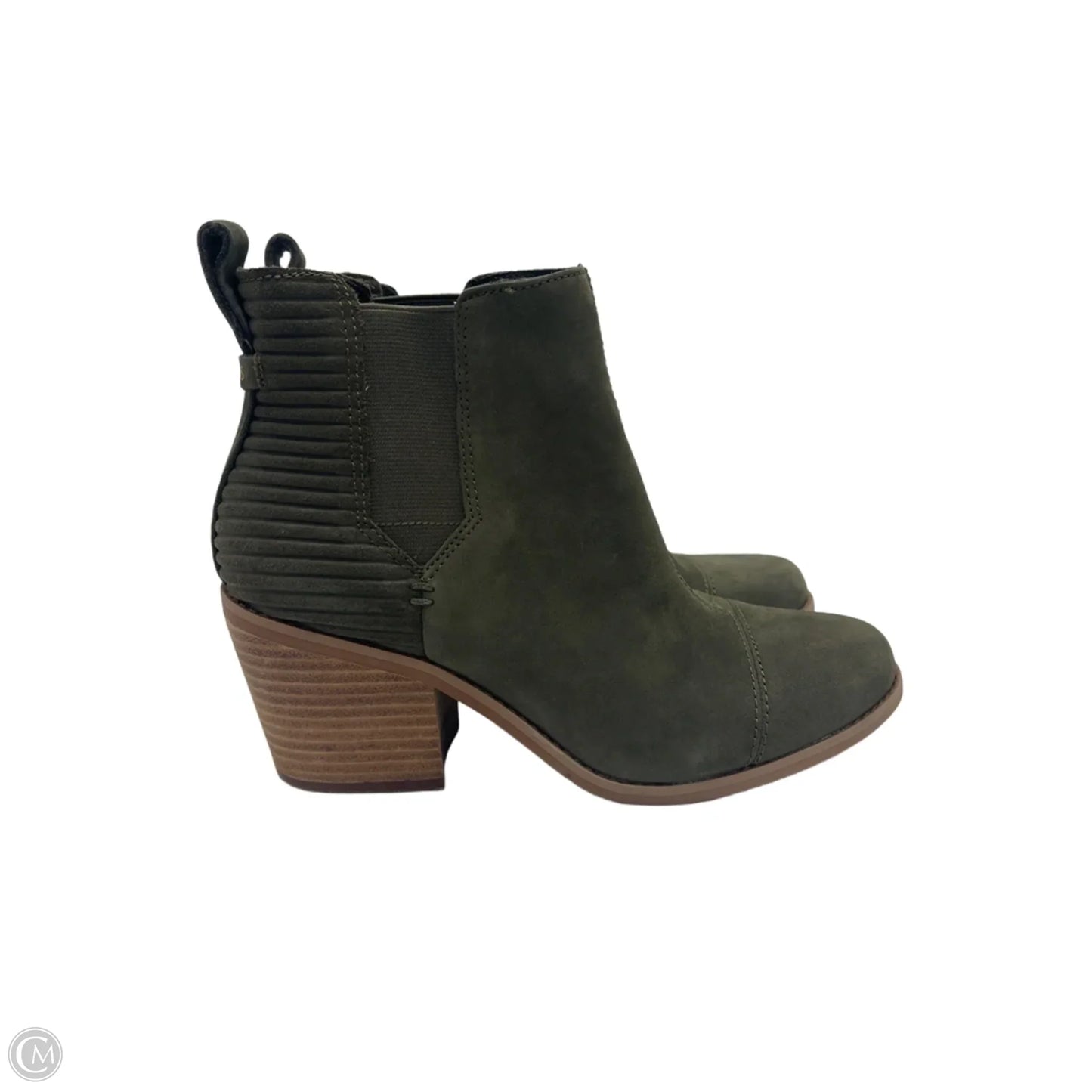 Boots Ankle Heels By Toms In Green, Size: 7.5