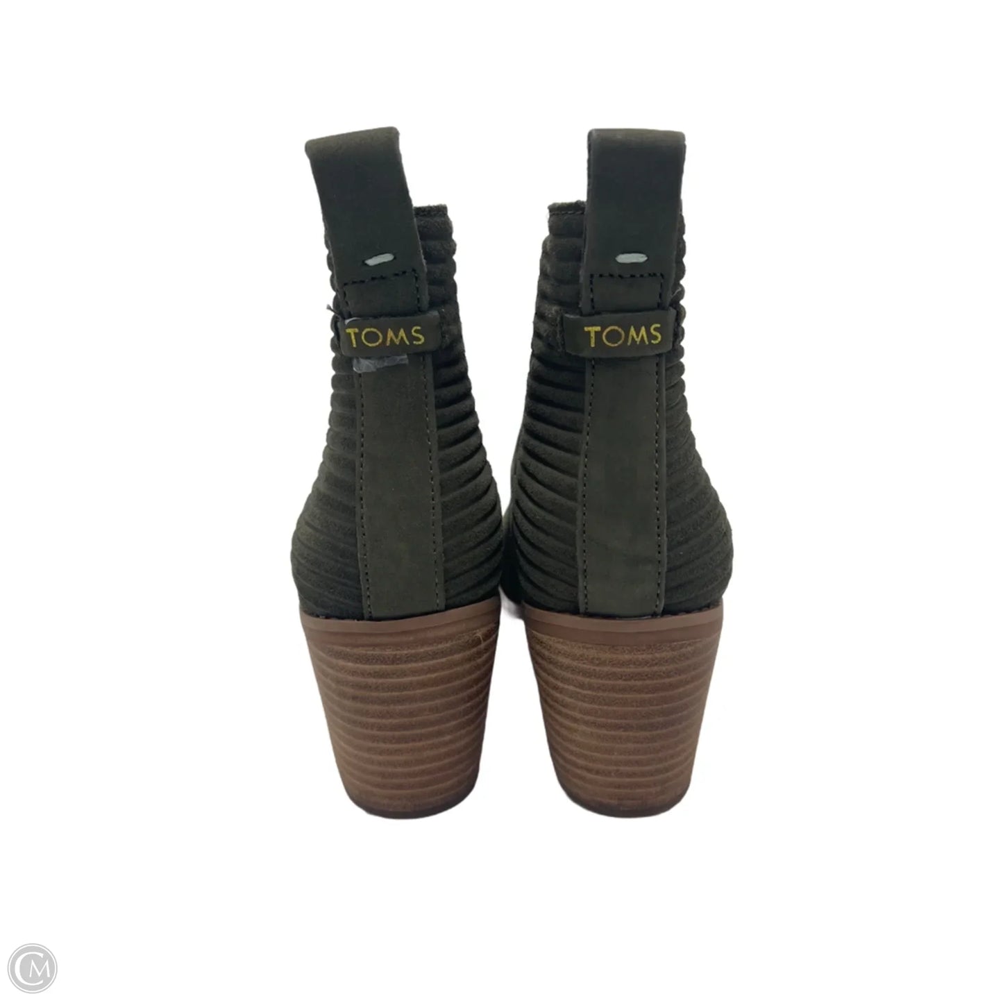 Boots Ankle Heels By Toms In Green, Size: 7.5