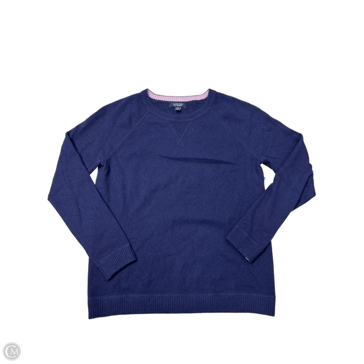 Sweater Cashmere By Lands End In Blue, Size: M