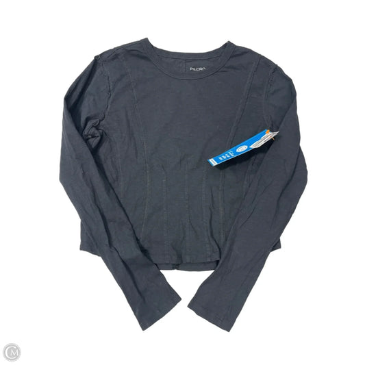 Top Long Sleeve By Pilcro In Black, Size: L