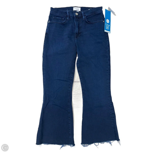Jeans Cropped By Frame In Blue Denim, Size: 6
