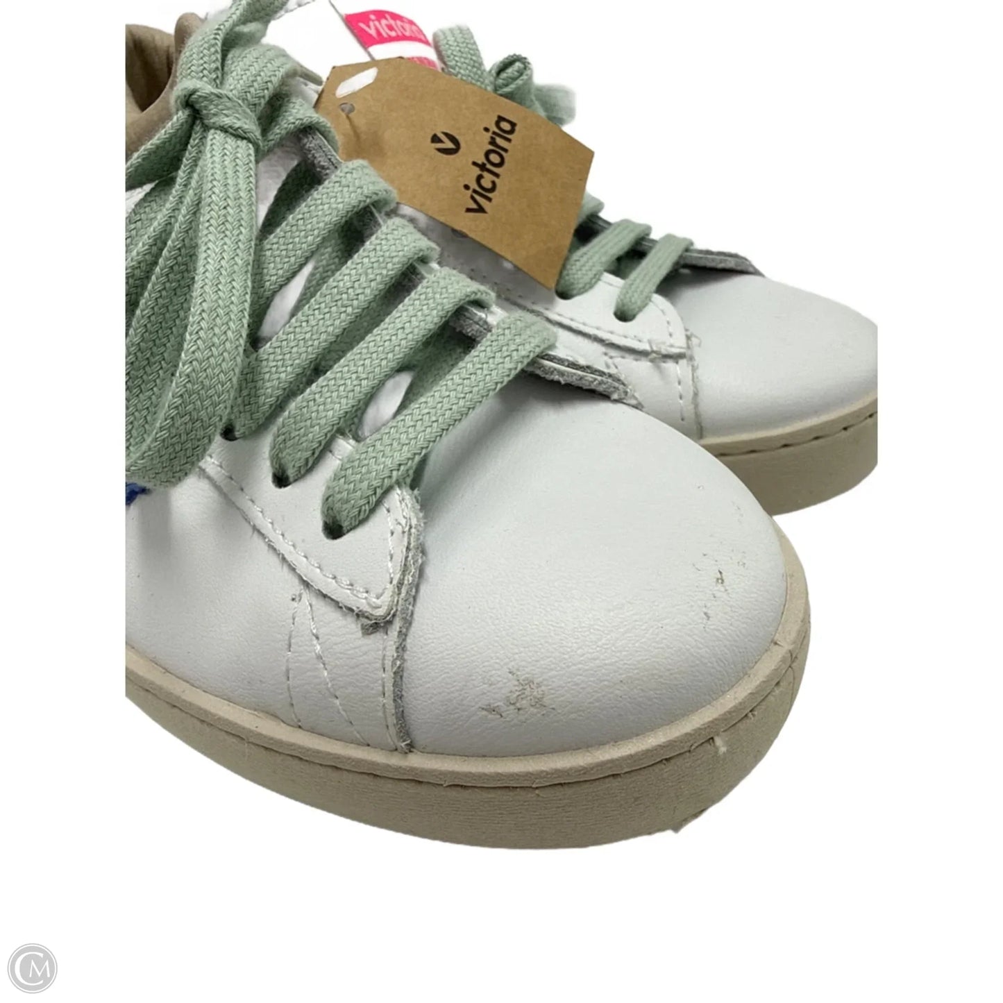 Berlin Leather & Neon Sneakers By Victoria in White, Size: 7