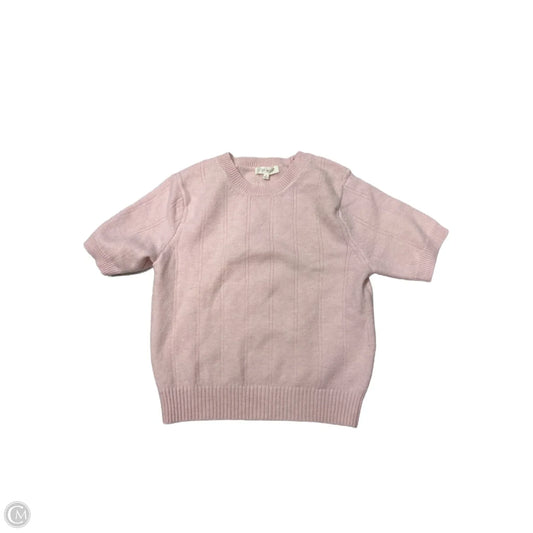Sweater Short Sleeve By Ultra Flirt In Pink, Size: M