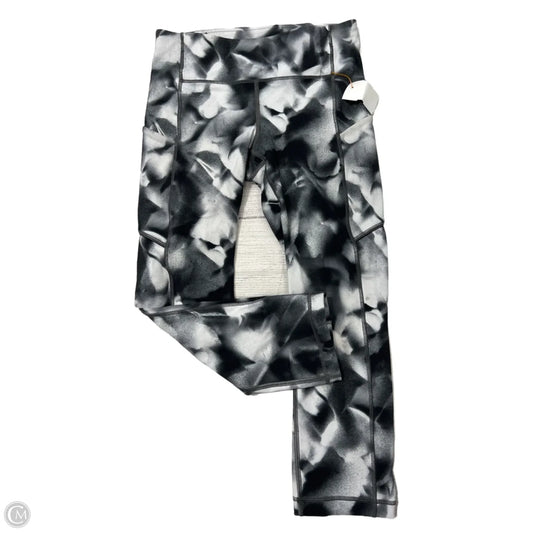 Athletic Capris By Lululemon In Black & White, Size: S
