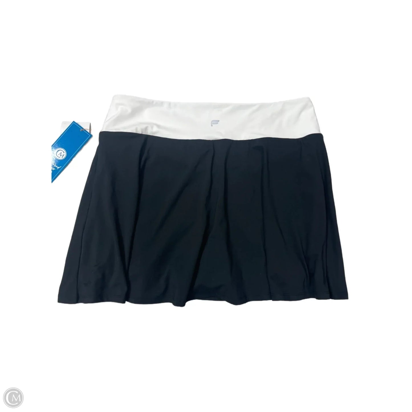 Athletic Skort By Fabletics In Black & White, Size: 2x