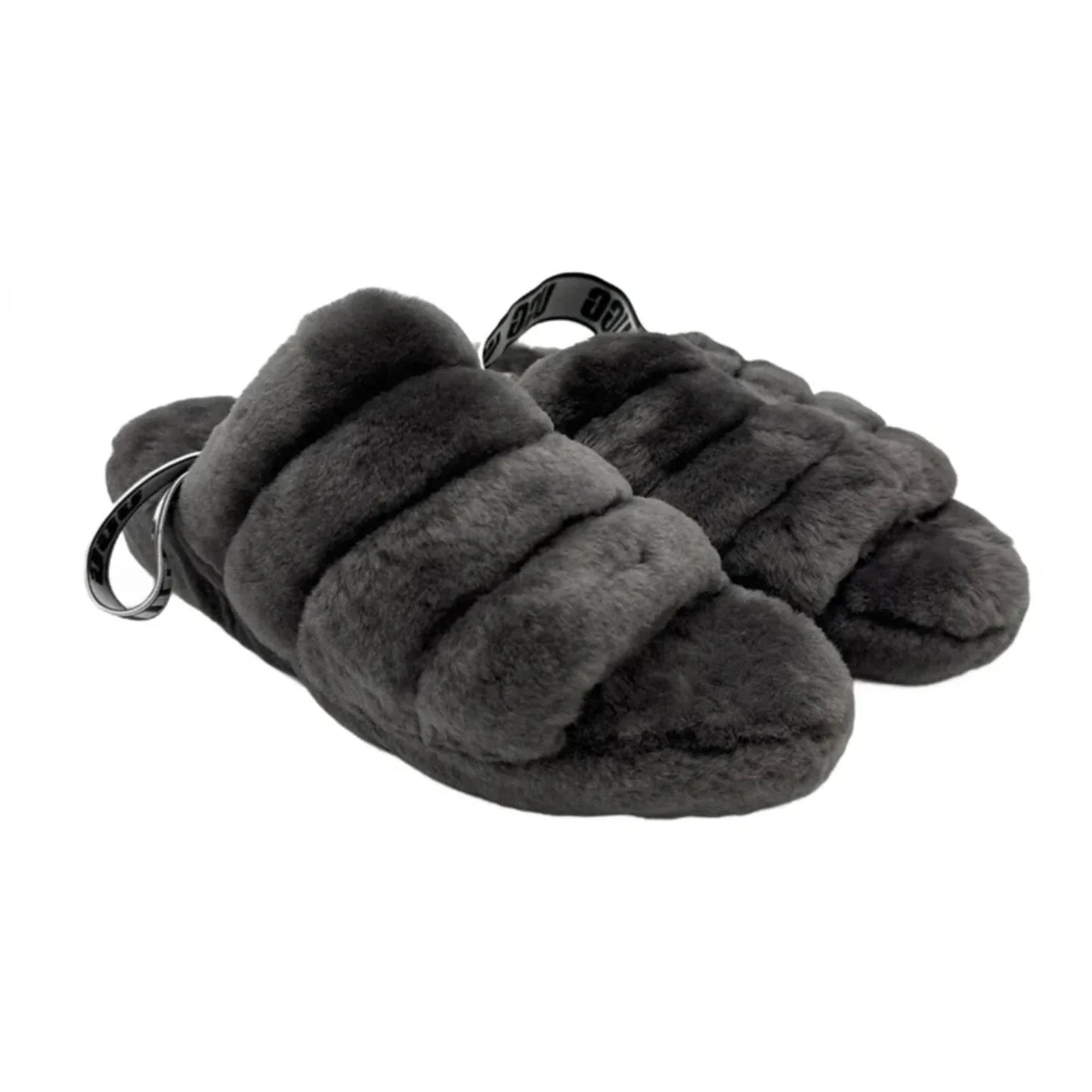 Slippers Designer By UGG In Grey, Size: 11