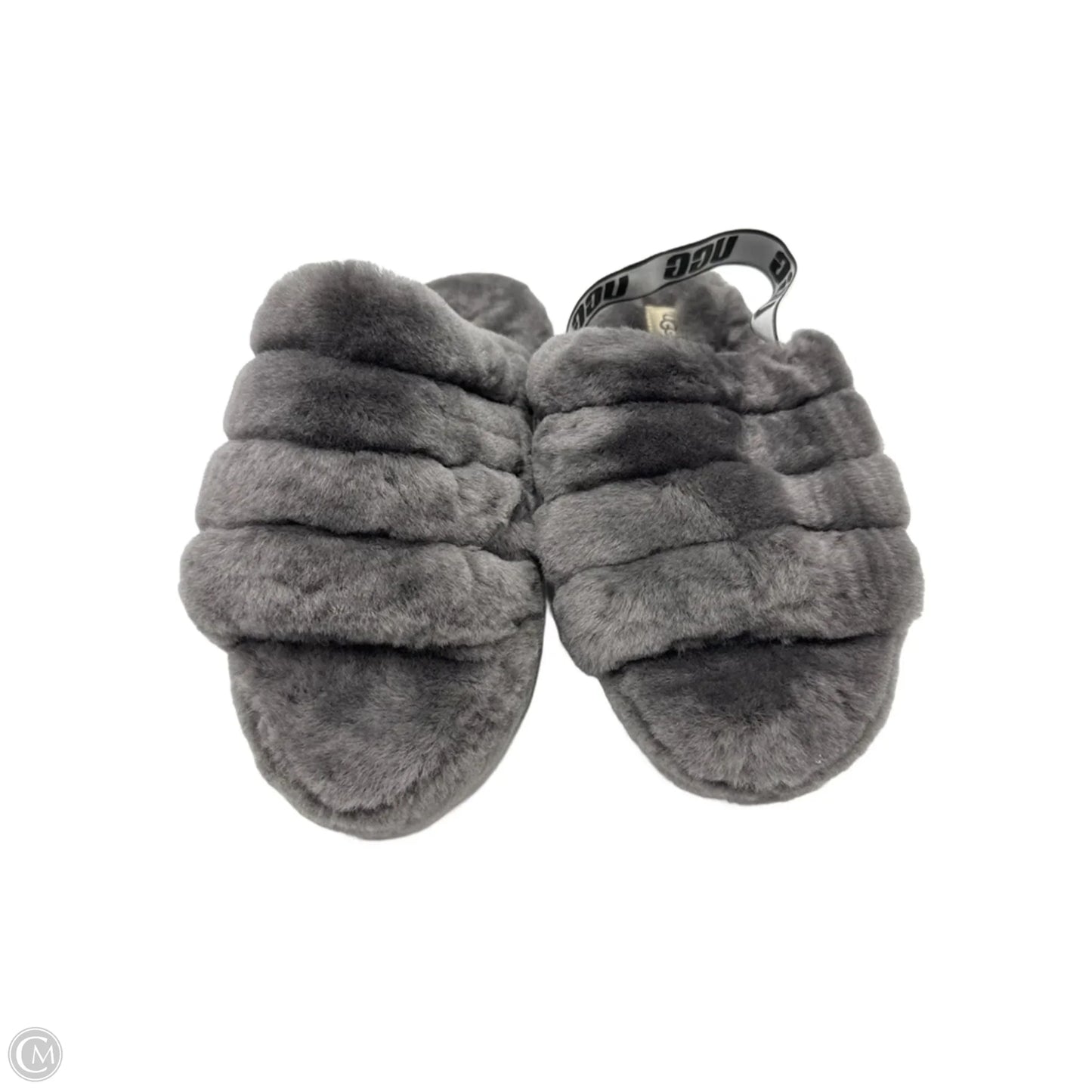 Slippers Designer By UGG In Grey, Size: 11