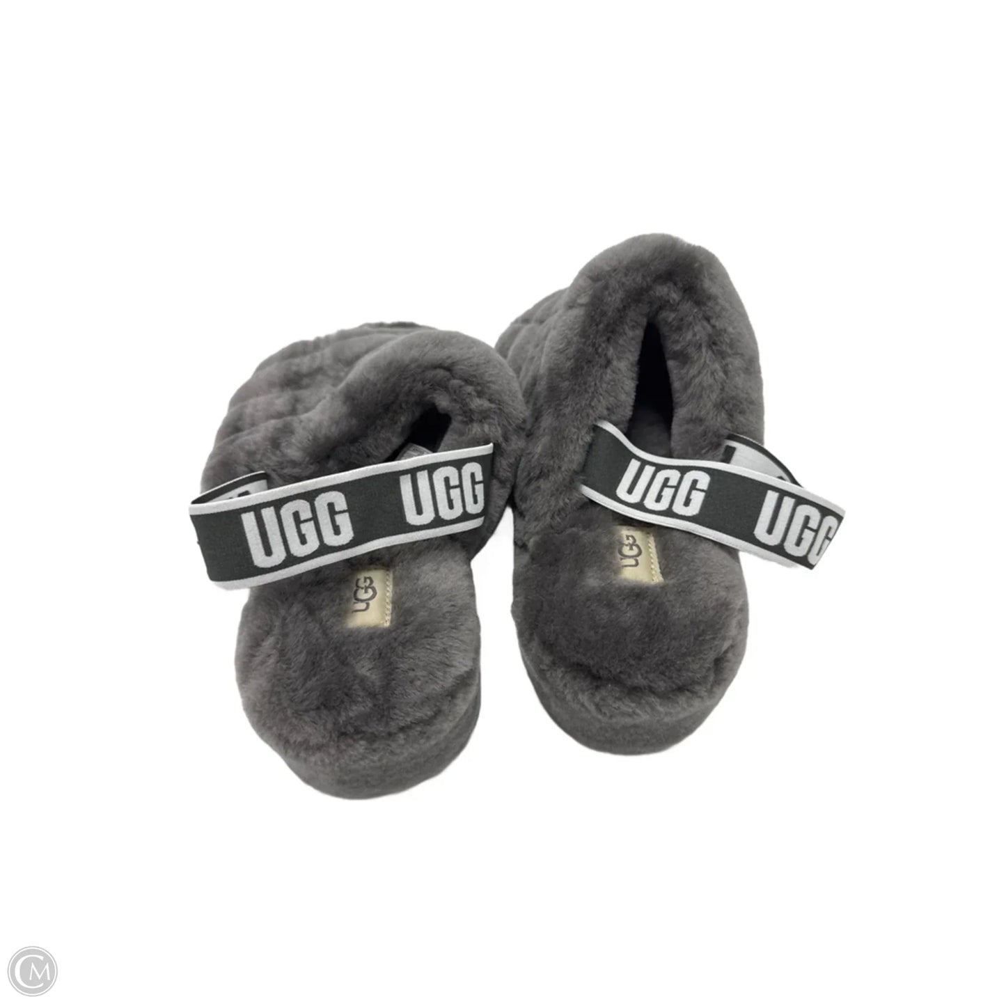 Slippers Designer By UGG In Grey, Size: 11
