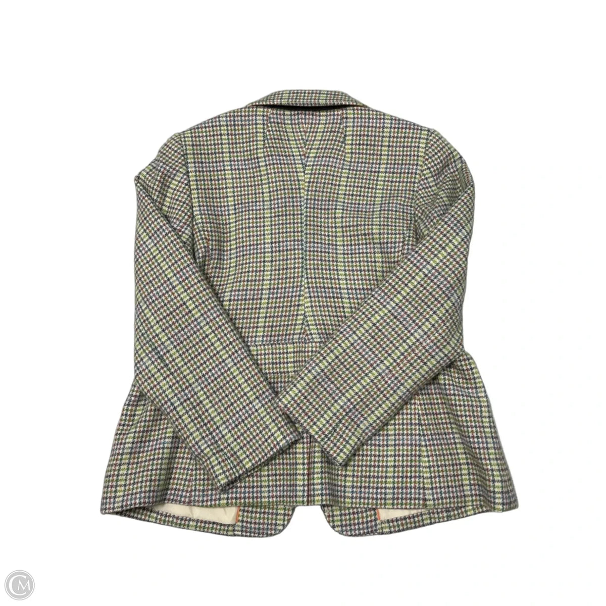 Blazer By Talbots In Cream & Green, Size: Xlp