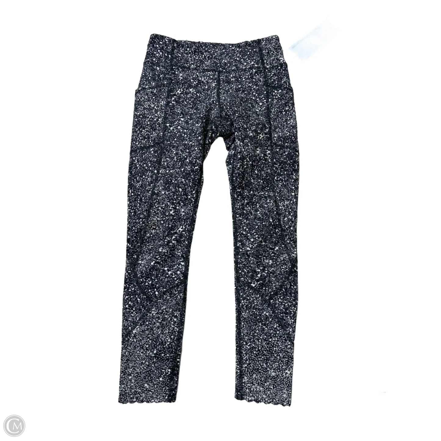 Athletic Leggings By Lululemon In Black & White, Size: S