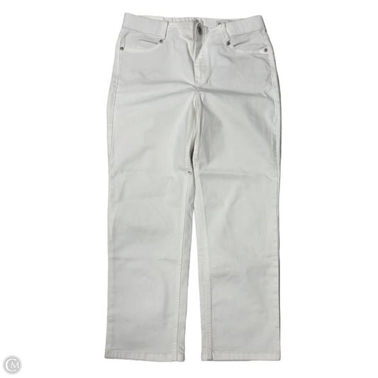 New! Jeans Straight By J. Jill In White Denim, Size: 10