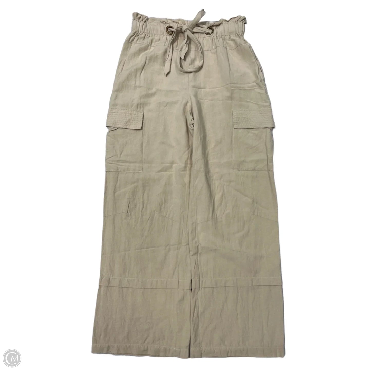 Pants Wide Leg By En Saison In Tan, Size: M