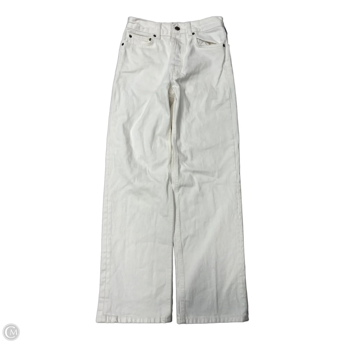 Jeans Straight By Zara In White, Size: 0