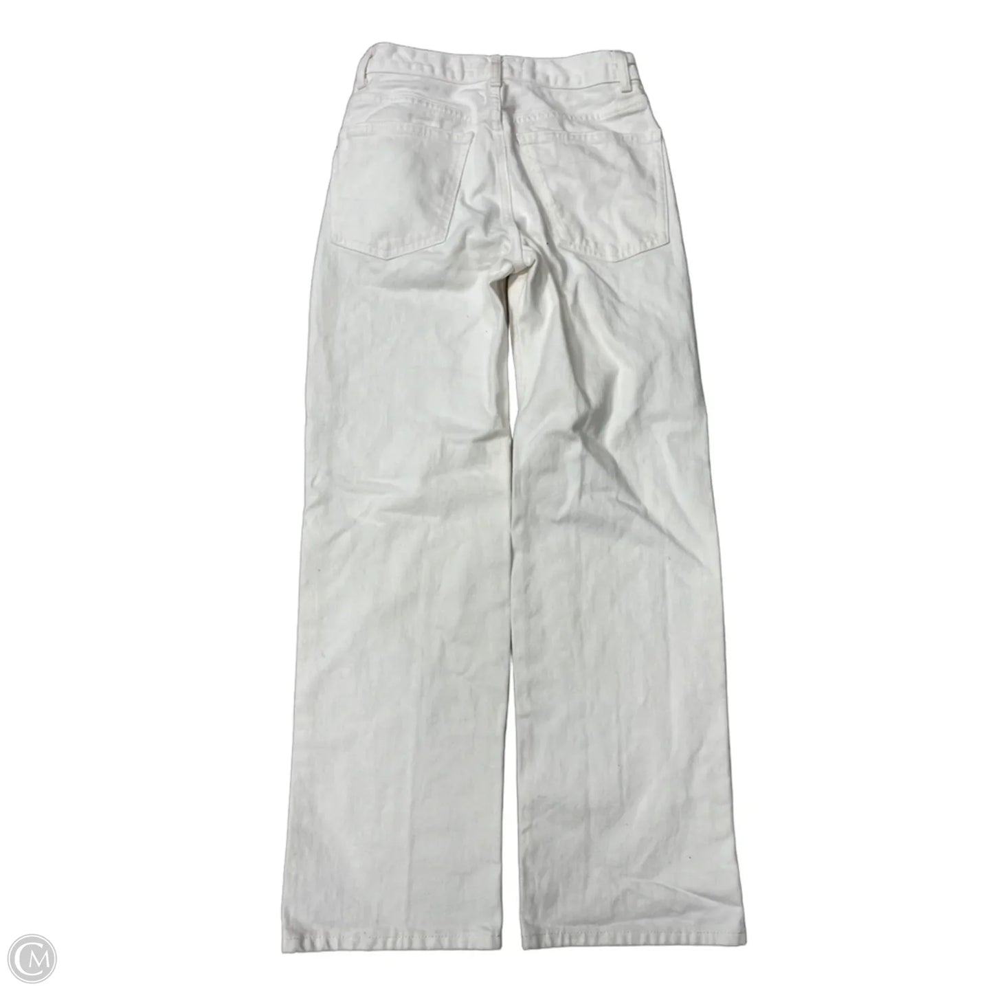 Jeans Straight By Zara In White, Size: 0