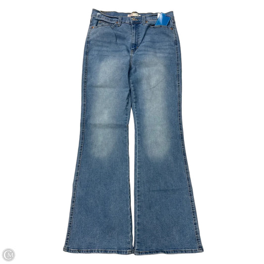 Jeans Boot Cut By Levis In Blue Denim, Size: 10
