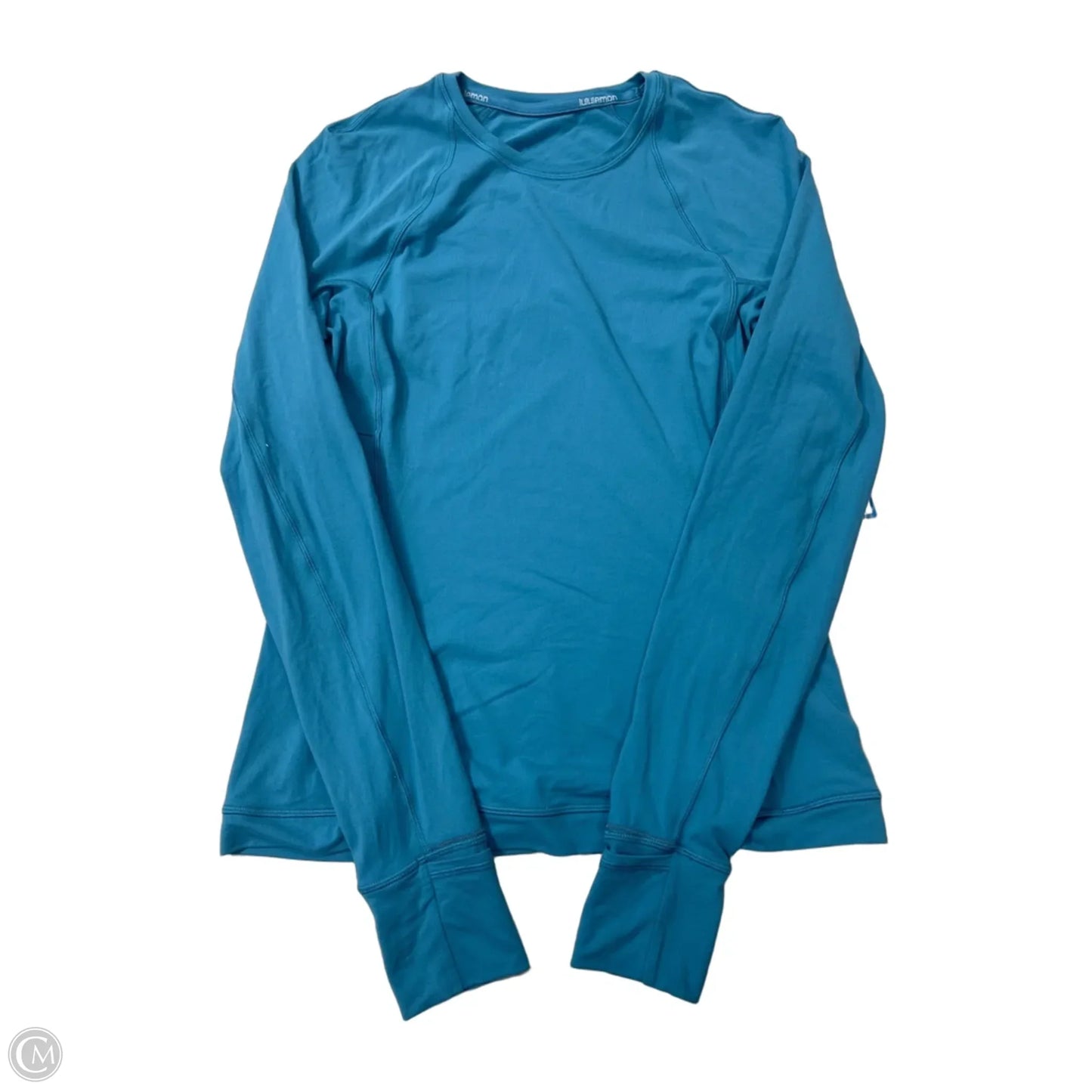 Athletic Top Long Sleeve Crewneck By Lululemon In Blue, Size: M