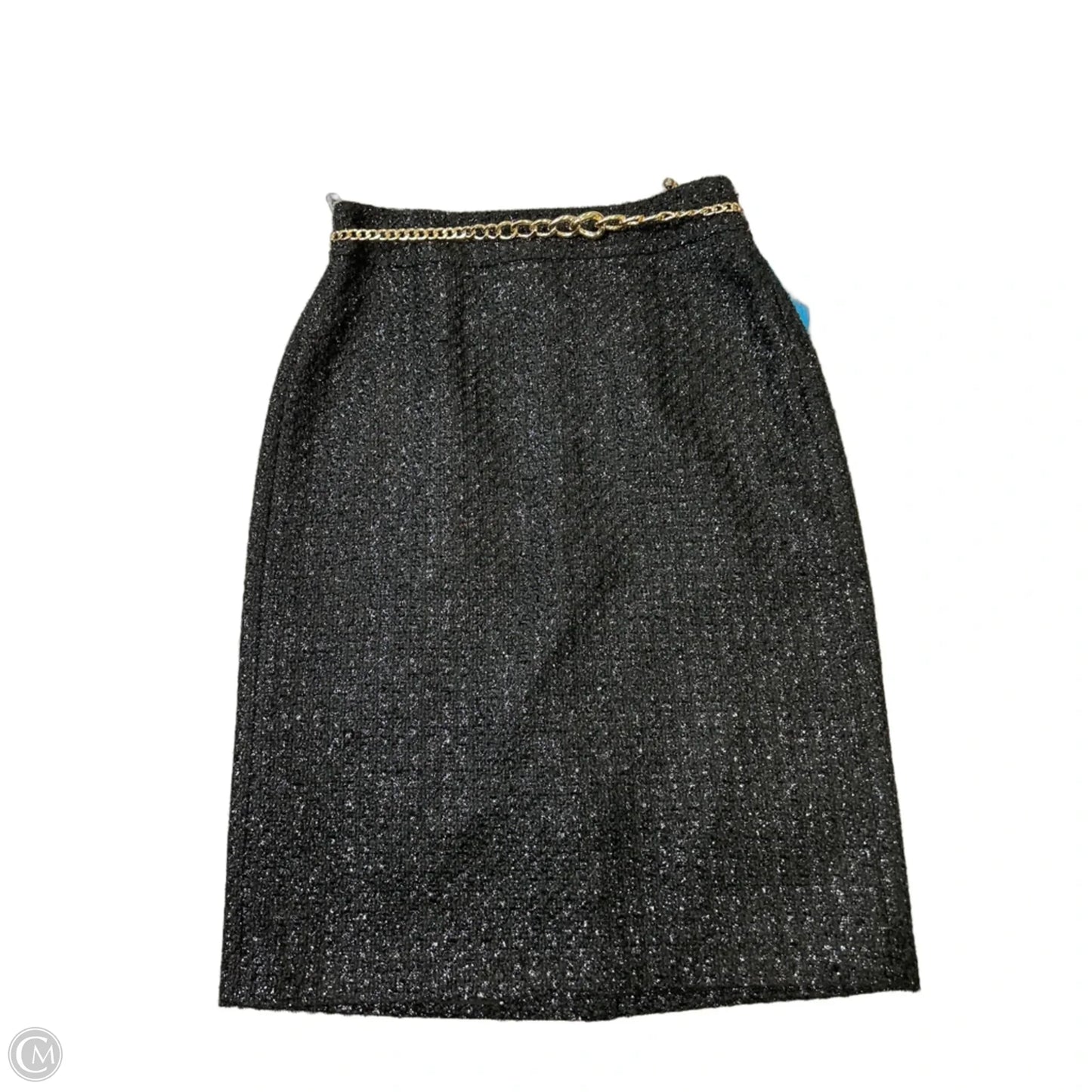 New! Skirt Midi By Inc In Black & Gold, Size: 2