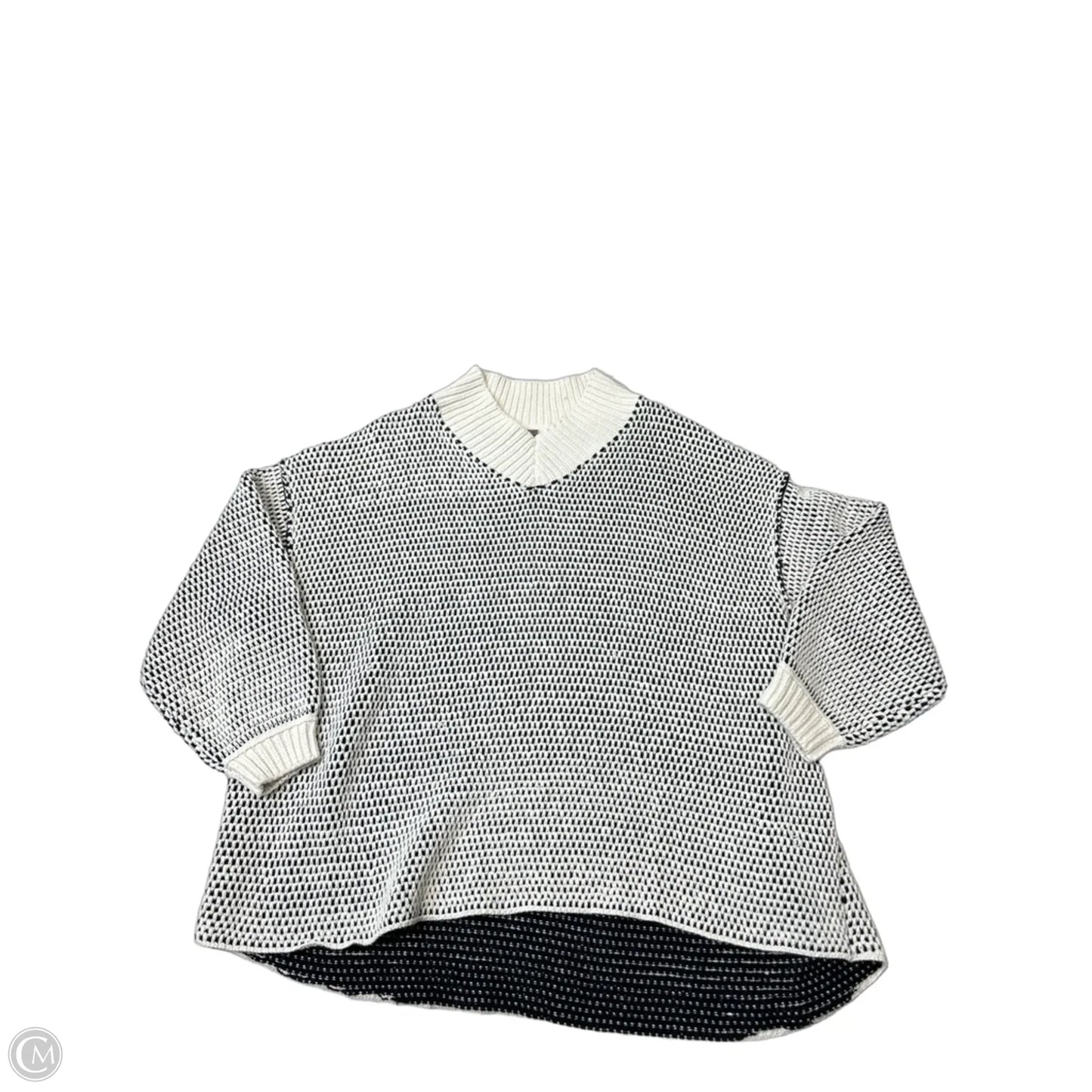 Sweater By Free People In Black & Cream, Size: S